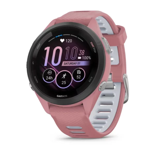 Garmin Forerunner 265S, Black, Light Pink