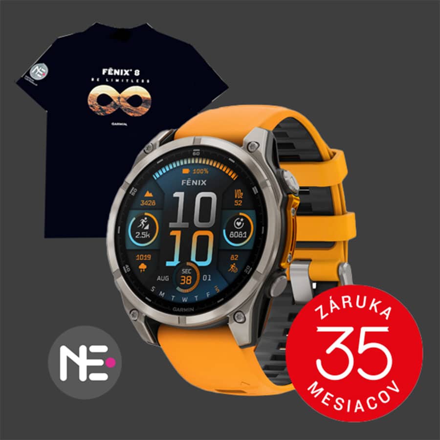 Garmin fenix 8 47mm AMOLED Sapphire Titanium Spark Orange Graphite