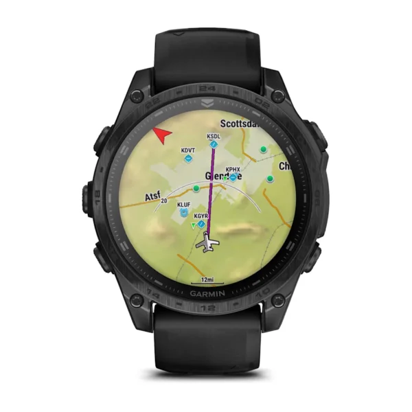Garmin tactix 8 47mm AMOLED Sapphire Black DLC Titanium Black/Pebble Gray band ((Applied Ballistics Ultralight™)) - Image 5