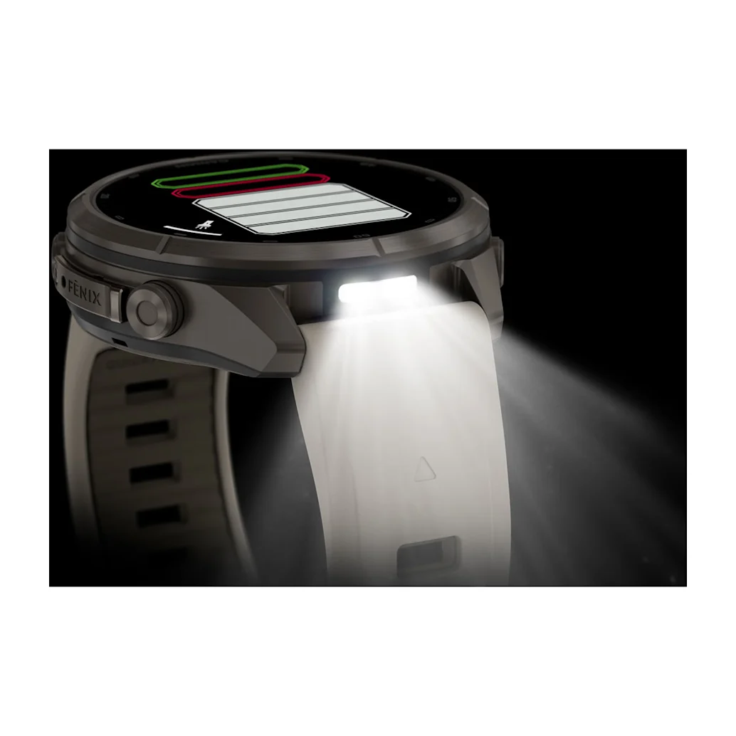 Garmin fēnix 9 Pro - inReach, 43mm, AMOLED, Sapphire, Titanium, Gray/Sandstone band – Obrázok 7