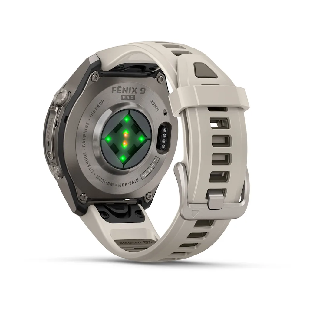 Garmin fēnix 9 Pro - inReach, 43mm, AMOLED, Sapphire, Titanium, Gray/Sandstone band – Obrázok 6