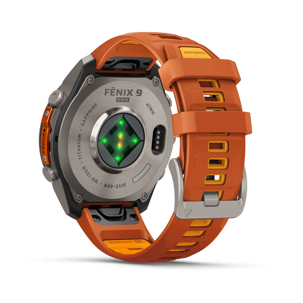 Garmin fēnix 9 Pro - inReach, 47mm, AMOLED, Sapphire, Titanium, Autumn Orange/Spark Orange band – Obrázok 2