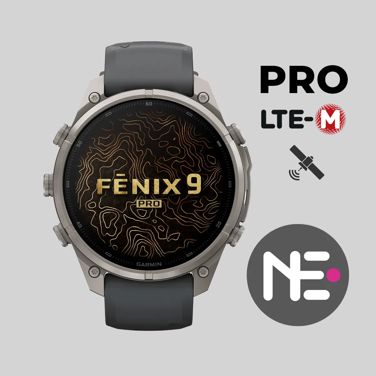 Garmin fēnix 9 Pro inReach 47 mm AMOLED Sapphire Titanium Graphite/Black