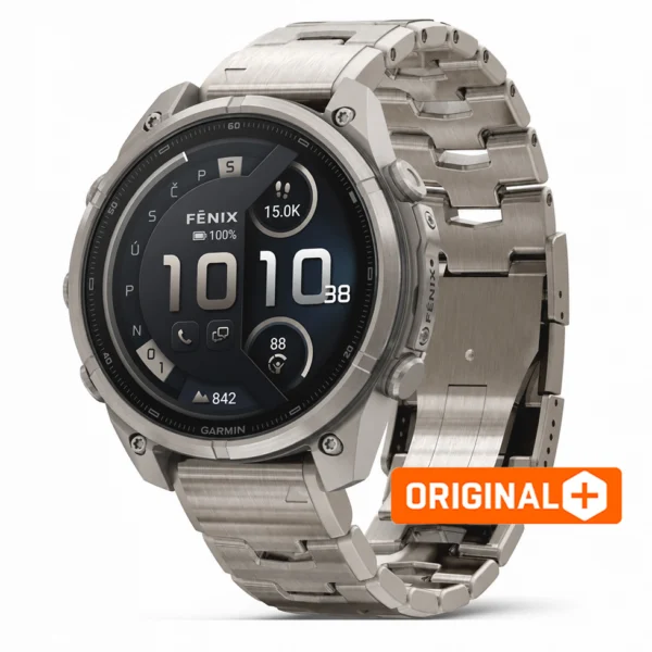 Garmin fēnix 9 Pro - inReach 47mm AMOLED Sapphire Titanium Titanium Band