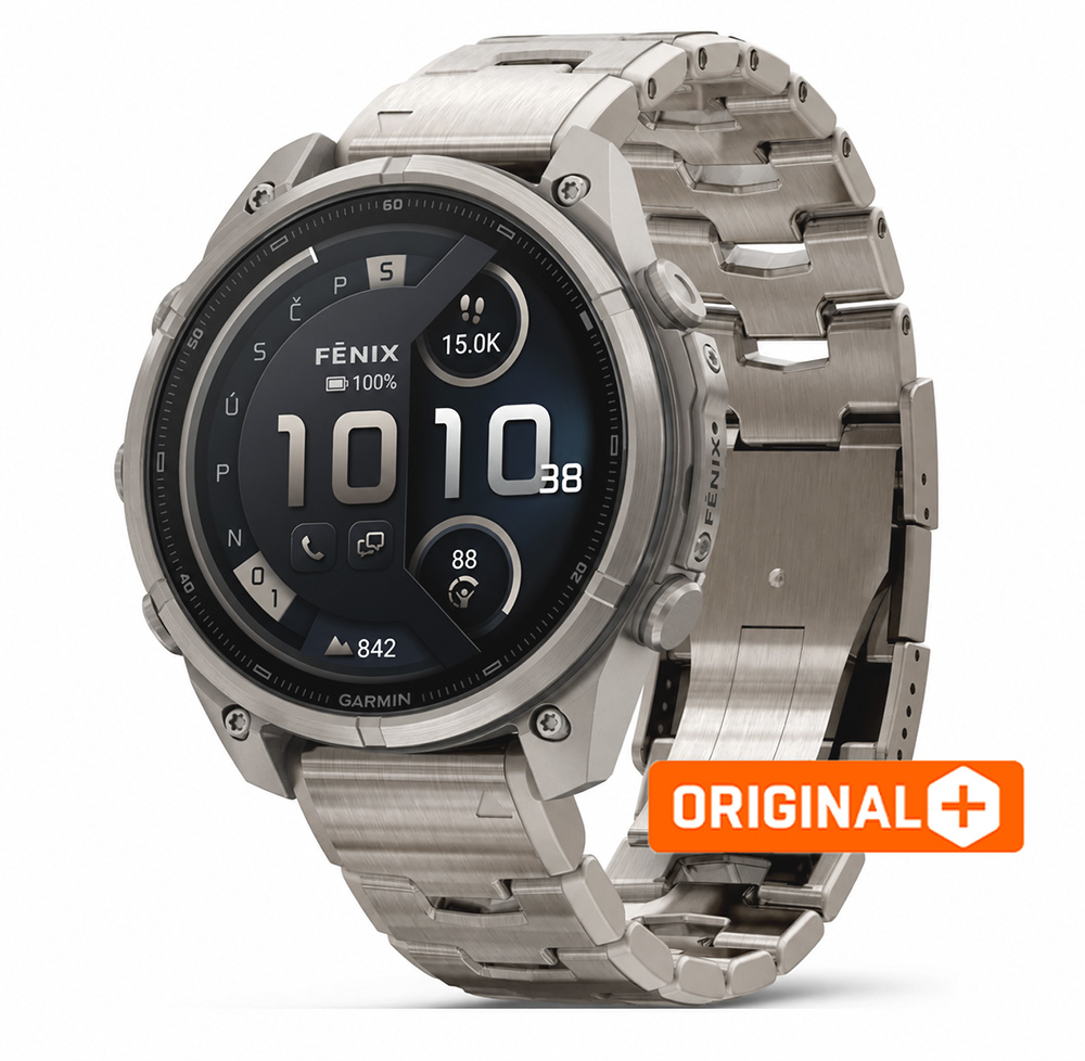 Garmin fēnix 9 Pro - inReach 47mm AMOLED Sapphire Titanium Titanium Band